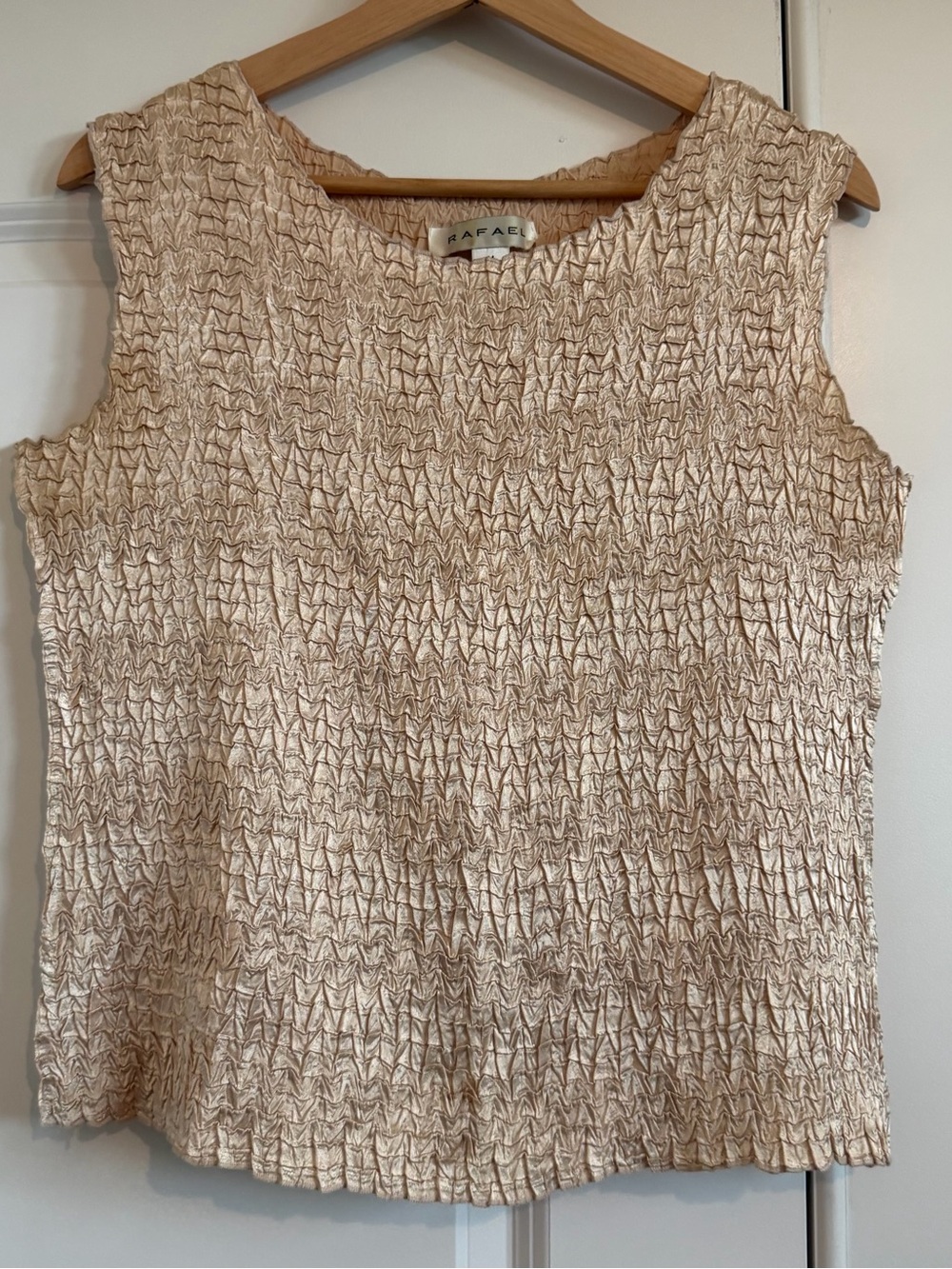 RAFAEL Textured Sleeveless Camisole - Cream